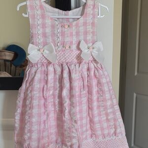 Bonnie Baby Pink and White Dress